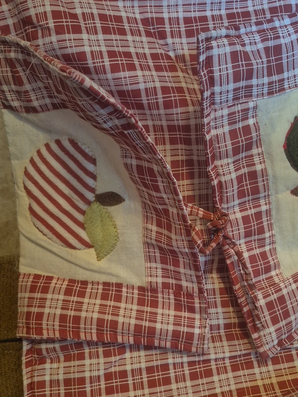 Pie Plate Carrier Plaid Wooden Handles Apple Cherry Pie Holder Cottagecore Farm